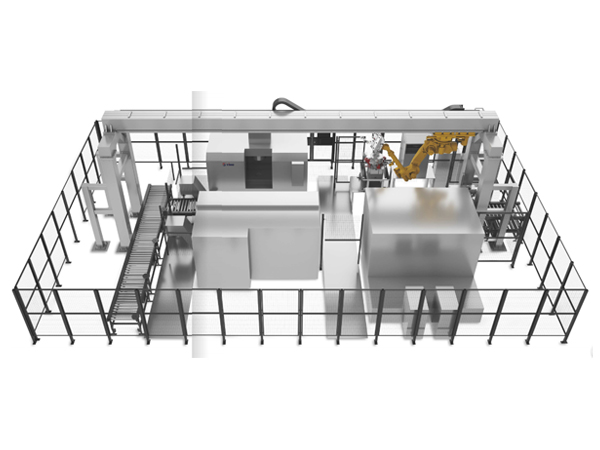 Gantry type robotic cnc automatic production line