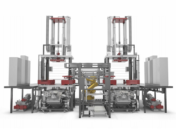 Single-chamber furnace lpdc machine & robot cell